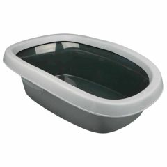   KT TRIXIE macska WC Carlo 2 peremes 38x17x51cm Sötét szürke/Világos szürke