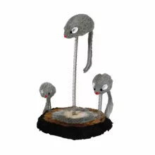 TRIXIE macska játék Rugós talpas 3db Egérrel 15x22cm