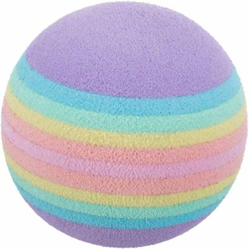 TRIXIE macska játék Szivárvány Labda 4cm/4db