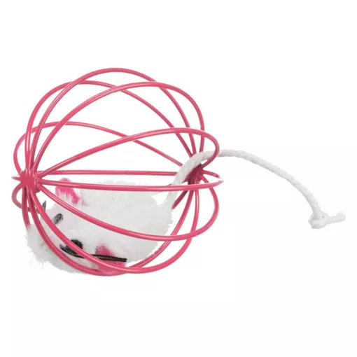 TRIXIE macska játék Rácsos Labda Egérrel 6cm