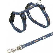 TRIXIE macska hám szett 21-34cm/8mm 1,2m Kölyök Egérmintás