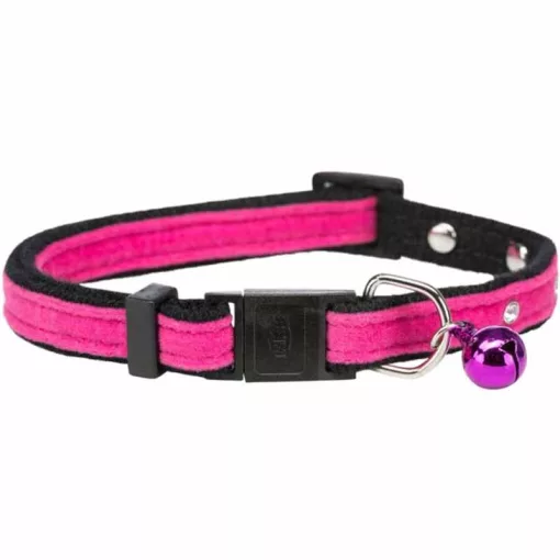 TRIXIE macska nyakörv Bársony csengővel vegyes színekben