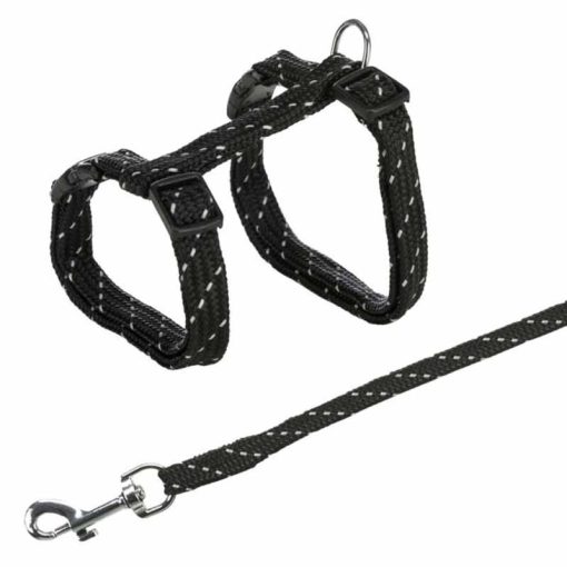 TRIXIE macska hám szett 18-35cm/10mm/1,3m Szövet Fényvisszaverős