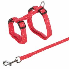 TRIXIE macska hám szett 18-35cm/10mm/1,3m Szövet Fényvisszaverős
