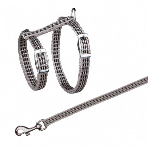 TRIXIE macska hám szett 22-42cm/10mm 1,2m Fényvisszaverős