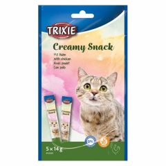   TRIXIE Cat Creamy Baromfival krémes jutalomfalat macskák részére 5x14g