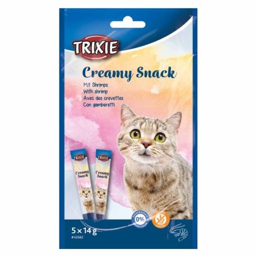 TRIXIE Cat Creamy Garnélarák krémes jutalomfalat macskák részére 5x14g