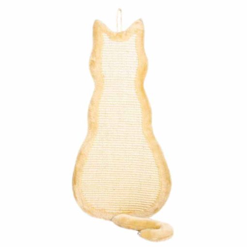TRIXIE macska kaparófa figurás natúr,bézs 35X69cm Bézs macska alakú fali