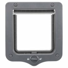 TRIXIE Macskaajtó 2 utas 20x22cm szürke