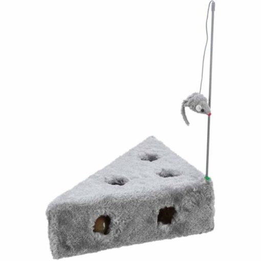 KT TRIXIE macska játék Plüss Sajt 3 Labdával 36x8x26/26cm