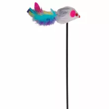 TRIXIE macska játék Peca tollas egérrel 50cm