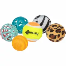 TRIXIE macska játék Teniszlabda 3,5cm-4cm/6db