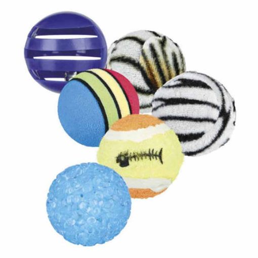 KT TRIXIE macska játék Teniszlabda 3,5cm-4cm/6db