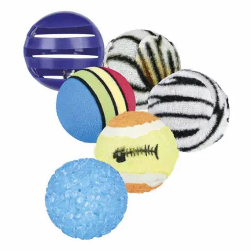 TRIXIE macska játék Teniszlabda 3,5cm-4cm/6db