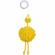 TRIXIE macska játék plüss Csirke függeszthető gumi kötélen 20cm