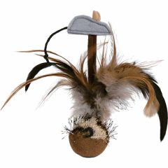 TRIXIE macska játék Labda Tollal 15cm