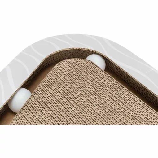 TRIXIE Kaparó karton Labdával Barna 36x5x36/36cm