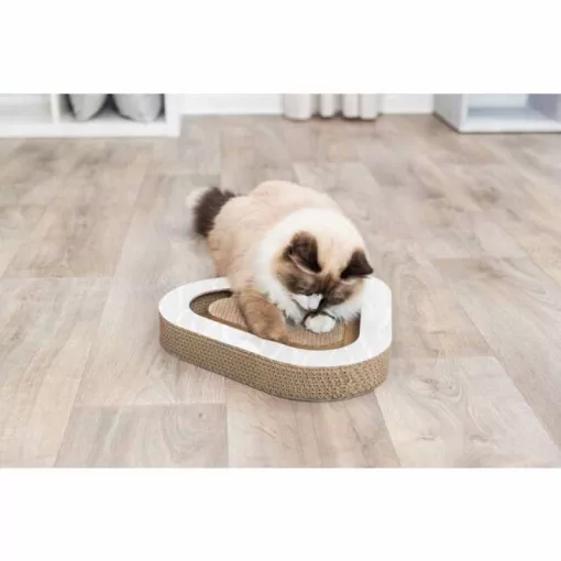 TRIXIE Kaparó karton Labdával Barna 36x5x36/36cm