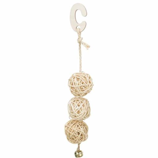 TRIXIE madárjáték Rattan Balls 3db/24cm