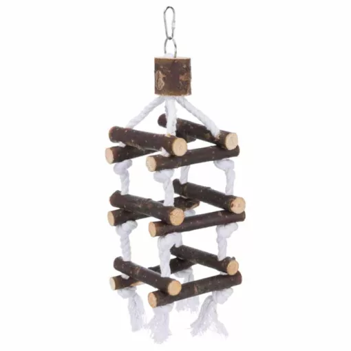 TRIXIE madárjáték kötél függő torony 34cm hullámos papagájoknak