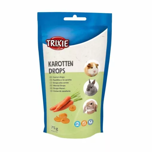 TRIXIE Drops  jutalomfalat rágcsálóknak Sárgarépával 75g
