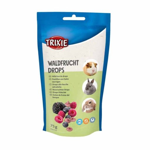 TRIXIE rágcsáló jutalomfalat Drops Erdei Gyümölccsel 75g