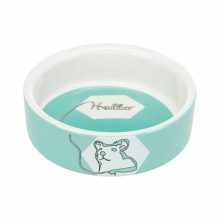 TRIXIE rágcsáló kerámia tál Szines mintás Hörcsögöknek 90ml /8cm
