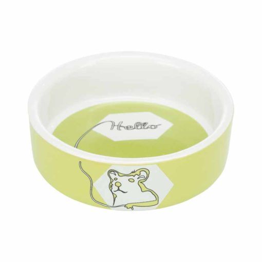 TRIXIE rágcsáló kerámia tál Szines mintás Hörcsögöknek 90ml /8cm