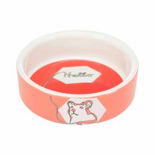 TRIXIE rágcsáló kerámia tál Szines mintás Hörcsögöknek 90ml /8cm