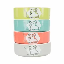 TRIXIE kerámia tál Szines mintás Hörcsögöknek 90ml /8cm