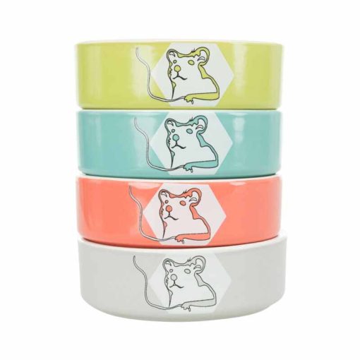 TRIXIE rágcsáló kerámia tál Szines mintás Hörcsögöknek 90ml /8cm