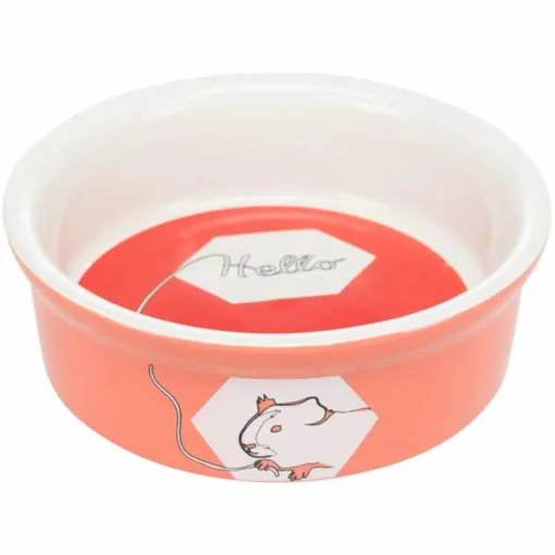 TRIXIE kerámia tál Szines mintás Tengerimalacoknak 240ml /11cm