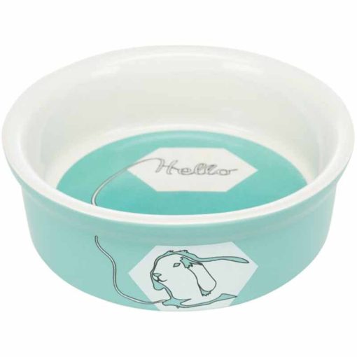 TRIXIE rágcsáló kerámia tál Szines mintás Nyulaknak 240ml /11cm
