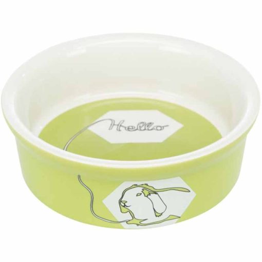 TRIXIE rágcsáló kerámia tál Szines mintás Nyulaknak 240ml /11cm