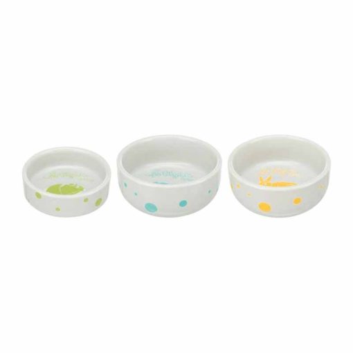TRIXIE rágcsáló kerámia tál Festett motívummal Tengerimalacoknak 250ml /11cm