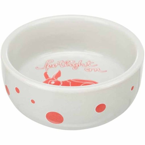 TRIXIE rágcsáló kerámia tál Festett motívummal Nyulaknak 250ml /11cm