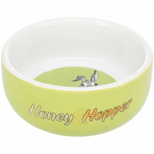 TRIXIE rágcsáló kerámia tál Szines mintás Nyulaknak 250ml /11cm