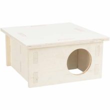 KT TRIXIE Multi-chamber house fából készült odú 2 kamrás, egerek és hörcsögök részére 20x10x20cm