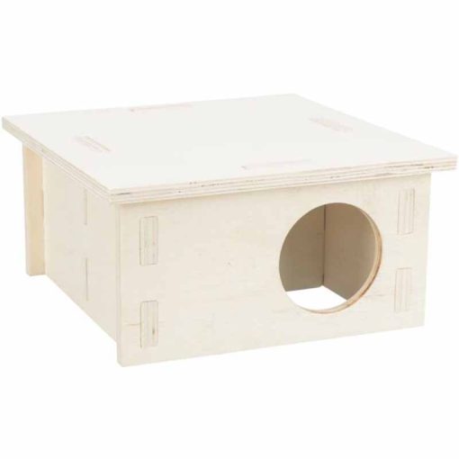 KT TRIXIE Multi-chamber house fából készült odú 2 kamrás, egerek és hörcsögök részére 20x10x20cm