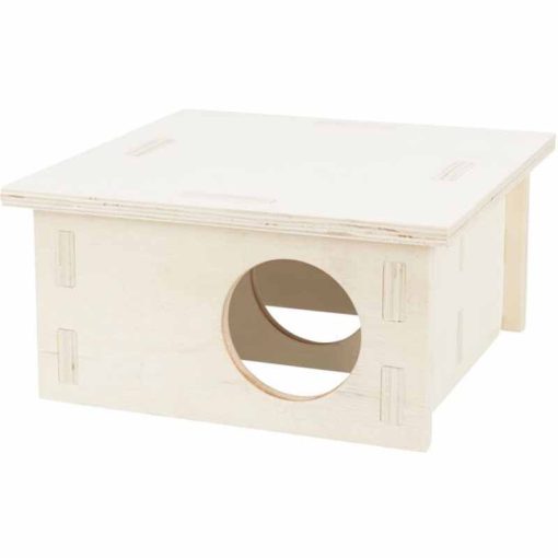 KT TRIXIE Multi-chamber house fából készült odú 2 kamrás, egerek és hörcsögök részére 20x10x20cm