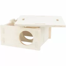 TRIXIE Multi-chamber house fából készült odú 2 kamrás, egerek és hörcsögök részére 20x10x20cm