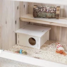 TRIXIE Multi-chamber house fából készült odú 2 kamrás, egerek és hörcsögök részére 20x10x20cm