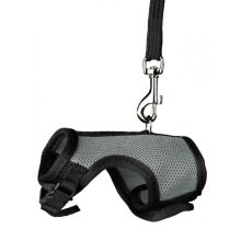 TRIXIE rágcsáló hám és póráz szett Nylon Puha Strapabíró Patkányoknak  9-12cm/12-18cm