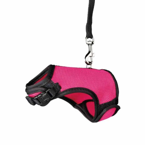 KT TRIXIE Hám Pórázzal Nylon Rágcsálóknak Strapabíró 18?25cm/1,20m Tengerimalac (XRAT)