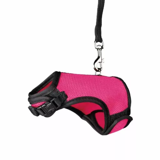 KT TRIXIE Hám Pórázzal Nylon Rágcsálóknak Strapabíró 18?25cm/1,20m Tengerimalac (XRAT)