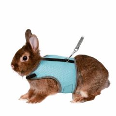   TRIXIE rágcsáló hám és póráz szett Nylon Puha Strapabíró Törpe Nyulaknak 25-32cm/1,2m