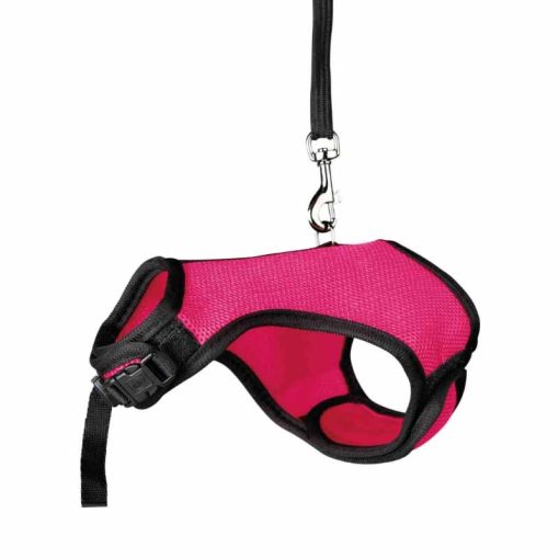 TRIXIE rágcsáló hám és póráz szett Nylon Puha Strapabíró Törpe Nyulaknak 25-32cm/1,2m