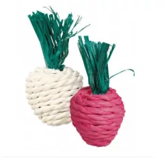 TRIXIE Szalma Retek játék rágcsálóknak 2db 8cm