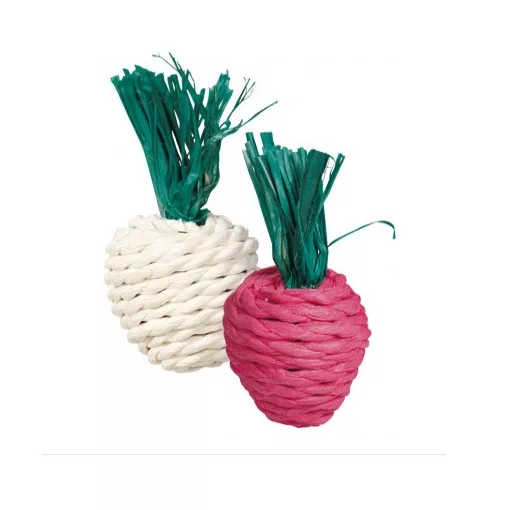 TRIXIE Szalma Retek játék rágcsálóknak 2db 8cm