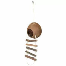 TRIXIE rágcsáló ház Kókuszdióból Egereknek és Törpe hörcsögöknek 13x56cm